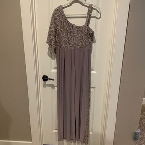 NWT formal one sleeve beaded jumpsuit